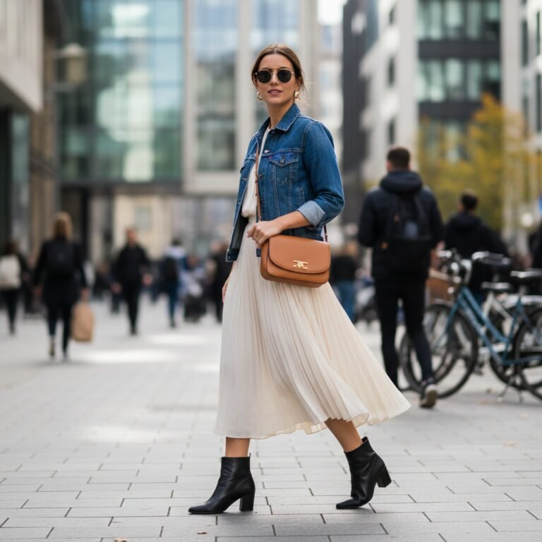 Blue Denim Jacket Outfit Ideas